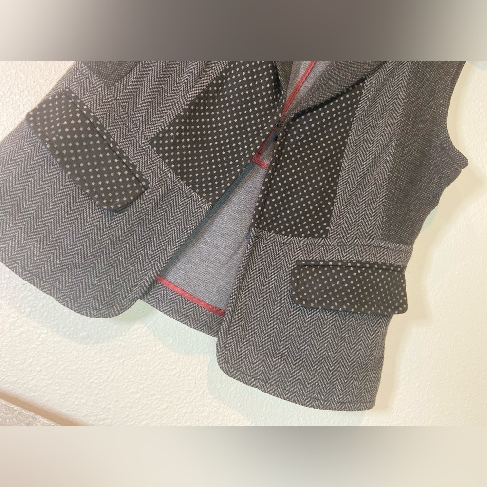 Coldwater Creek~Neutral~Patchwork~Fitted~Sleevele… - image 7